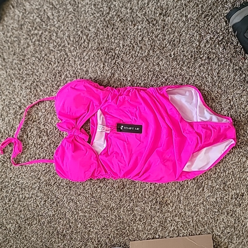 Hot Pink one piece swing suit Tempt Me
